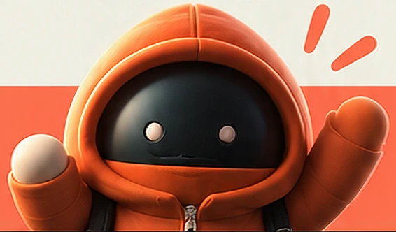 The orange Tribute mascot waving across the closing banner